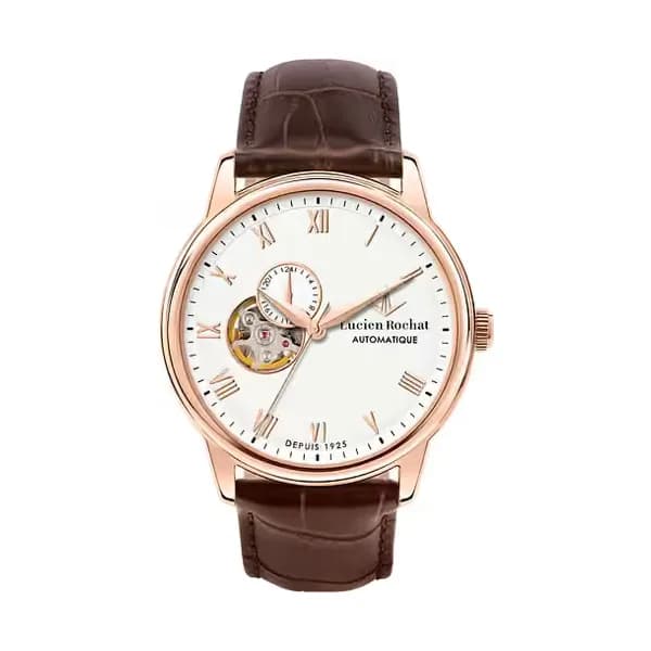 Lucien Rochat Montre Homme Lucien rochat Cuir véritable Marron R0421116004