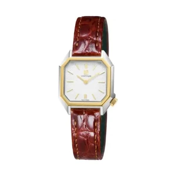 March LA.B Montre March LA.B Lady Mansart Electrique Metalic Alligator marron