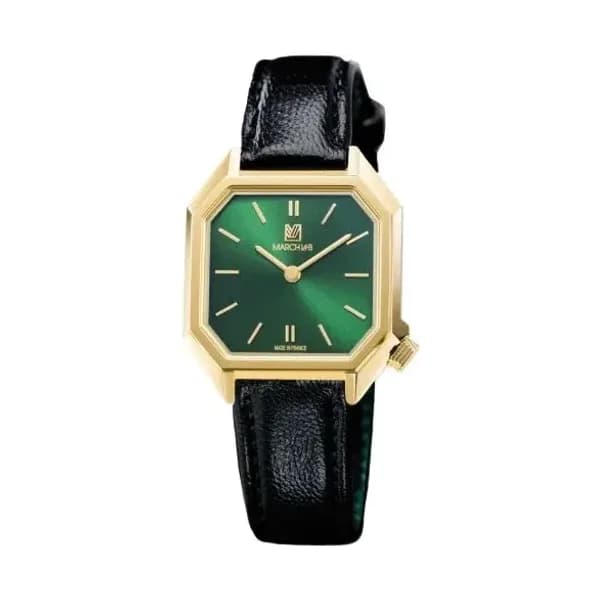 March LA.B Montre March LA.B Milady Mansart Electrique Emerald Chevreau Noir