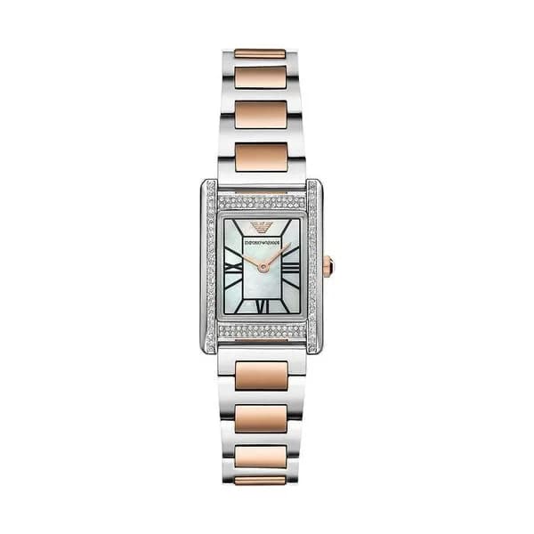 Emporio Armani Montre quartz Femme Emporio Armani Nacre blanche