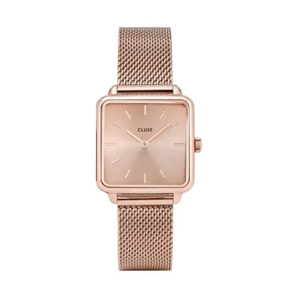 Cluse Montre quartz Femme la Tétragone Doré rose
