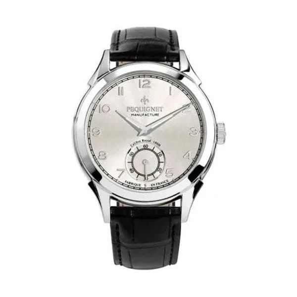 Pequignet Montre Pequignet Royale Manuelle Mécanique Cadran Argent - 9080433-AN