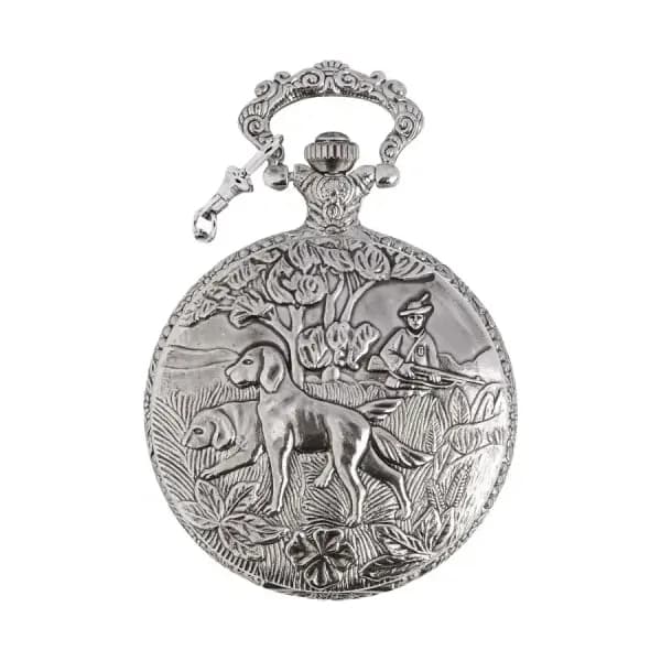 Bayard Montre Gousset Quartz Motif Chasse L1749