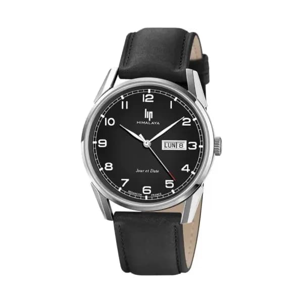 Lip Montre Lip Himalaya - Homme - cadran Noir- 40 mm - Acier inoxydable - 671721