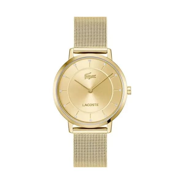 Lacoste Montre Lacoste Collection Crocorigin en Acier et PVD Doré