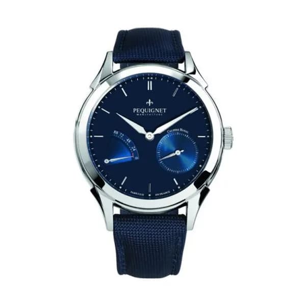 Pequignet Montre Pequignet Royale Origine Automatique Cadran Bleu - 9010173-COB