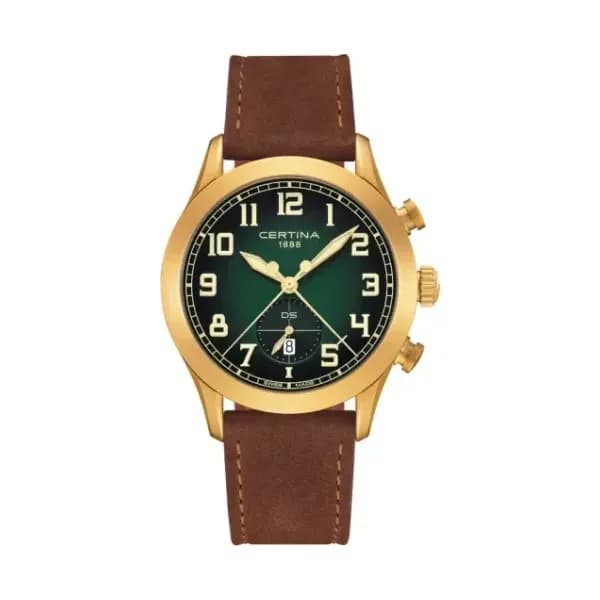 Certina Montre Certina DS Pilot Quartz Cadran Vert