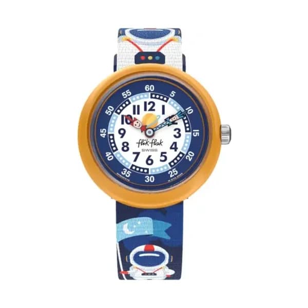 Flik Flak Montre Flik Flak Collection Astrodreams en Biosource Bleu