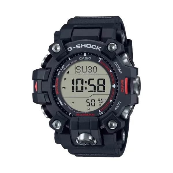 Casio Montre GShock Master of G - Mudman - Noir & Rouge 56.7 x 52.7 mm- GW-9500-1