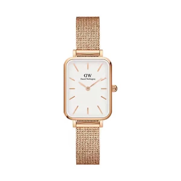 Daniel Wellington Montre Femme DANIEL WELLINGTON QUADRO en Acier Rose