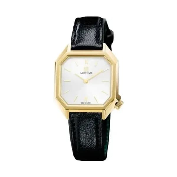 March LA.B Montre March LA.B Milady Mansart Electrique Continental Chevreau Noir