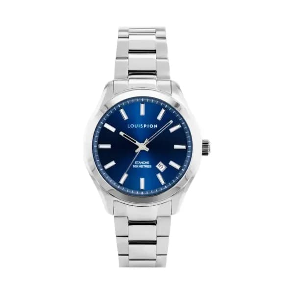 Louis Pion Montre quartz Homme Adrien Bleu