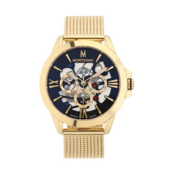 Montignac Montre Montignac en Acier et PVD Doré