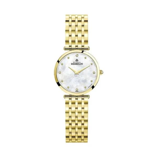 Michel Herbelin Montre Michel Herbelin Acier PVD Doré 28 mm - 17116/BP89
