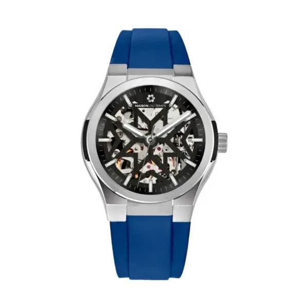 Maison du Temps Montre MTEpsilon Skeleton Evo Silicone Bleu