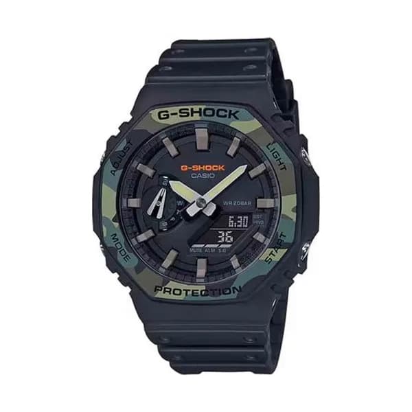 Casio Montre GShock Classic - Série GA-2100 - Military 48.5 x 45.4 mm- GA-2100SU-1A