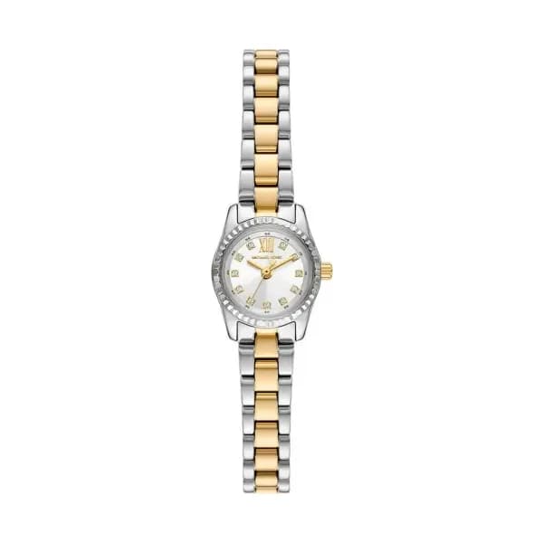 Michael Kors Montre Michael Kors Collection Micro Petite Lexington en Acier et PVD Bicolore