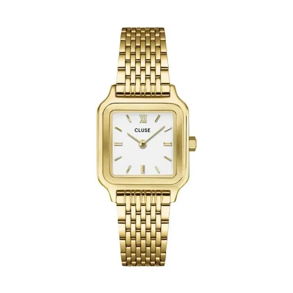 Cluse Gracieuse Petite Watch Steel, White, Gold Colour