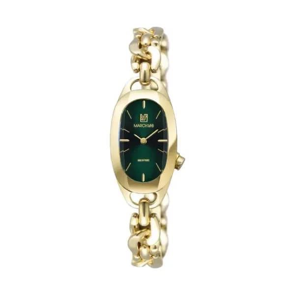 March LA.B Montre OBLONGUE Emerald