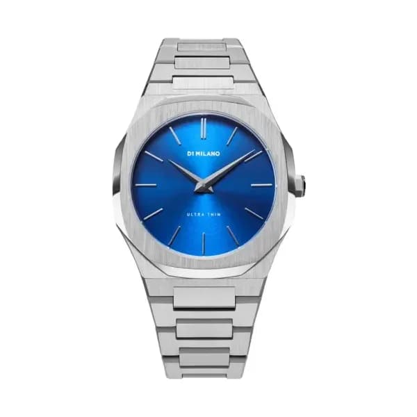 D1 Milano Montre quartz Homme Ultra thin Bleu