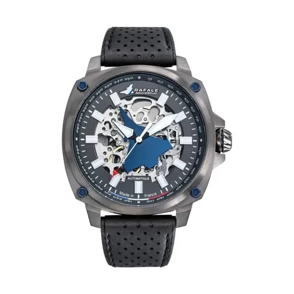 Patrouille de France Montre Rafale Solo Display PILOTE Automatique Cuir Noir 666039