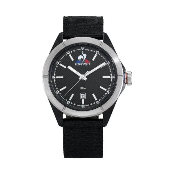 Le Coq Sportif Montre le Coq Sportif Collection Essentiel en Nylon Noir