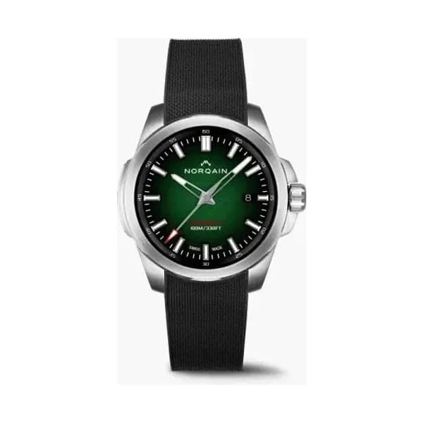 NORQAIN Montre Norqain Independence 40mm Green Gradient Bracelet Caoutchouc