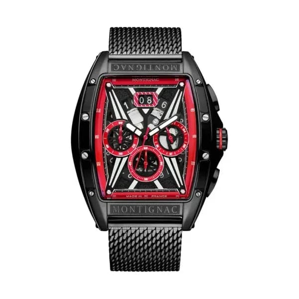 Montignac Montre Montignac Tonneau Noir