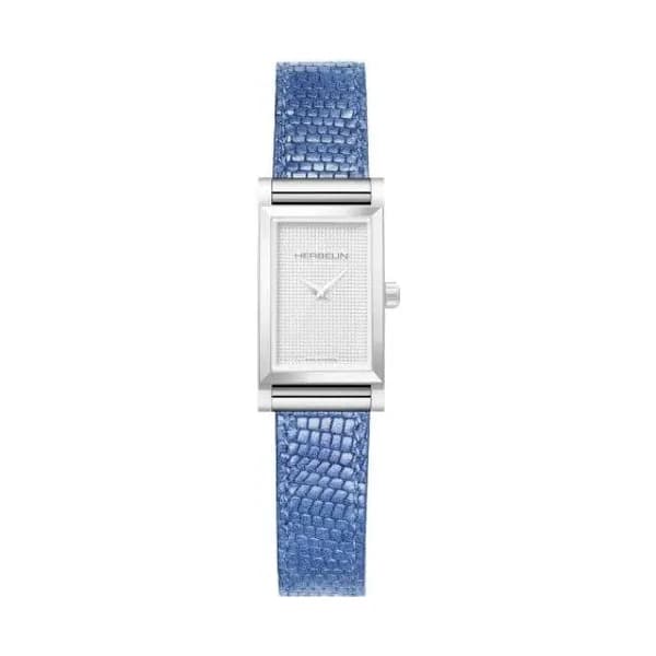 Michel Herbelin Bracelet montre interchangeable Façon Lézard marbré Bleu Ciel - BRAC17048A116