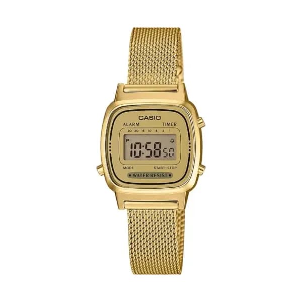 Casio Montre quartz Femme Vintage Doré