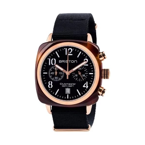 Briston Montre Briston Collection Clubmaster Classic en Nato Nylon Noir