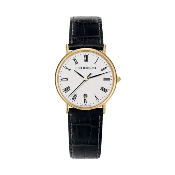 Michel Herbelin Montre Herbelin Classique Acier et PVD Doré 34 mm - 12443P01