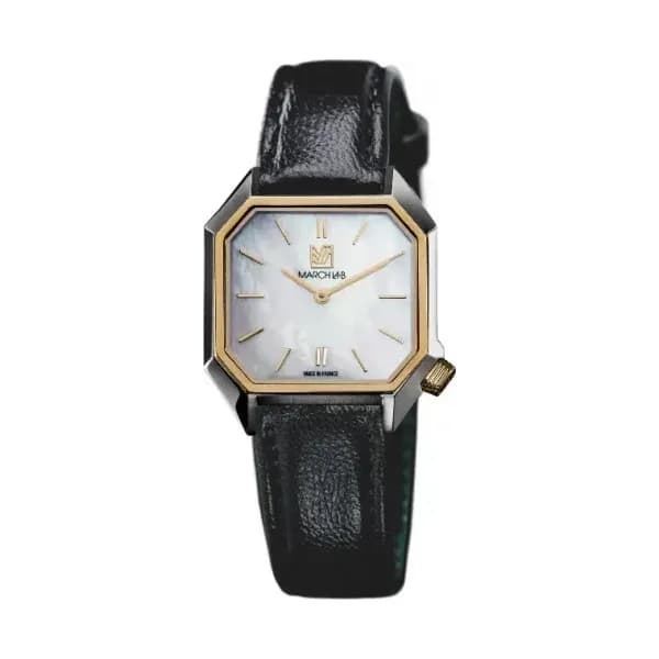 March LA.B Dandy Mansart Electrique - Nacre - Chevreau Noir