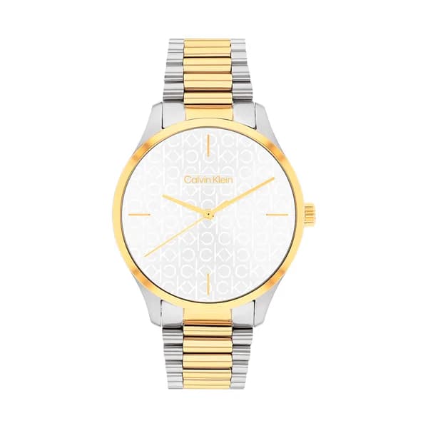 Calvin Klein Montre Calvin Klein Iconic en Métal Argenté et Doré