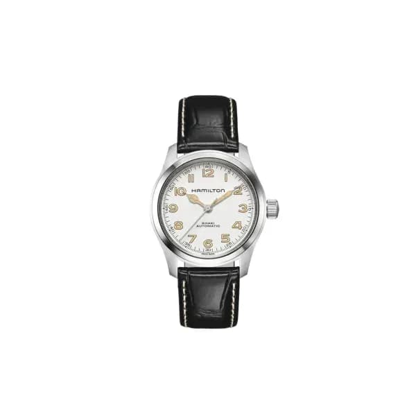 Hamilton Montre automatique Mixte Khaki field Blanc