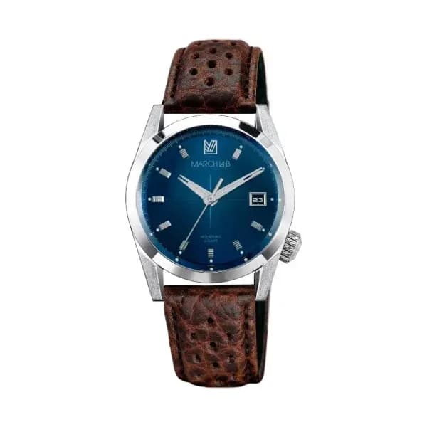 March LA.B AM89 Automatique - Ocean - Bison Sauvage Marron