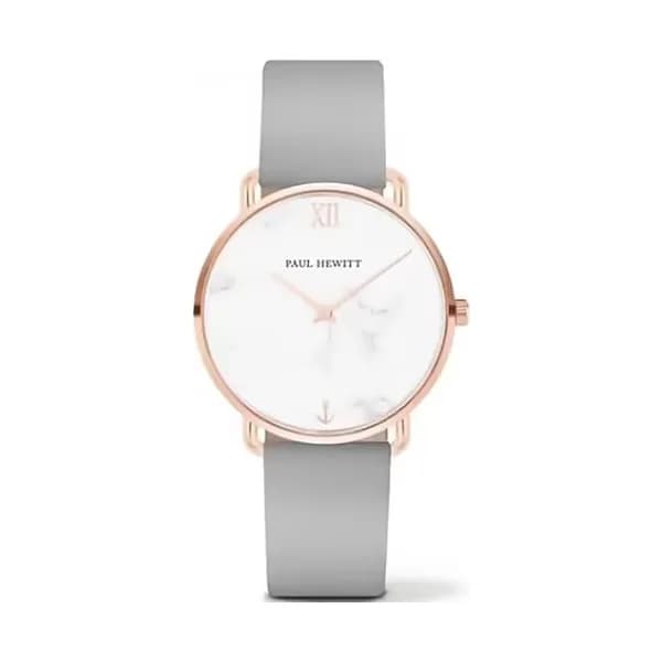Paul Hewitt Montre Femme PAUL HEWITT en Cuir Gris Etanche