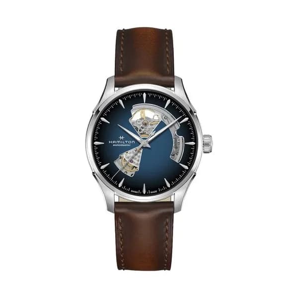 Hamilton Montre Automatique Hamilton Collection Jazzmaster en Cuir Marron