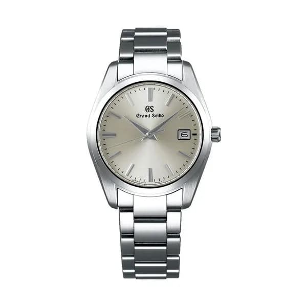 Grand Seiko Montre Grand Seiko Heritage quartz cadran champagne bracelet acier 37 mm
