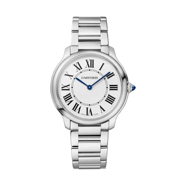 Cartier Montre quartz Mixte Ronde Argenté