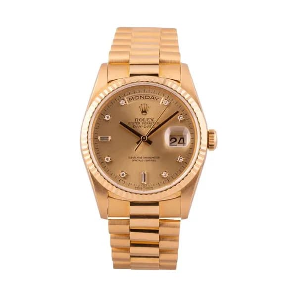 Rolex Montre Rolex Day-Date 36 Ref. 18238 or jaune automatique 36 mm Full Set 1995