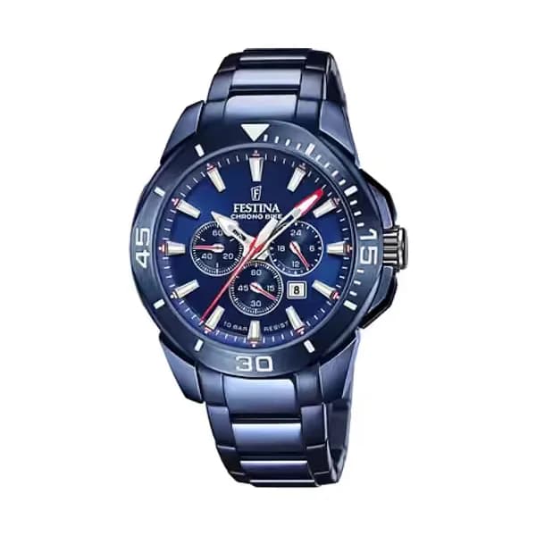 Festina Montre Homme FESTINA en Acier Bleu Etanche