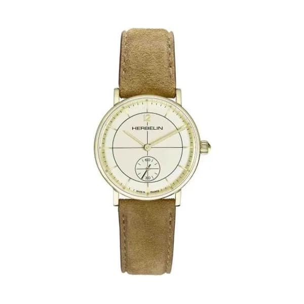 Michel Herbelin Montre Michel Herbelin Inspiration Quartz Cadran Ivoire Bracelet Cuir - 10647P17SU
