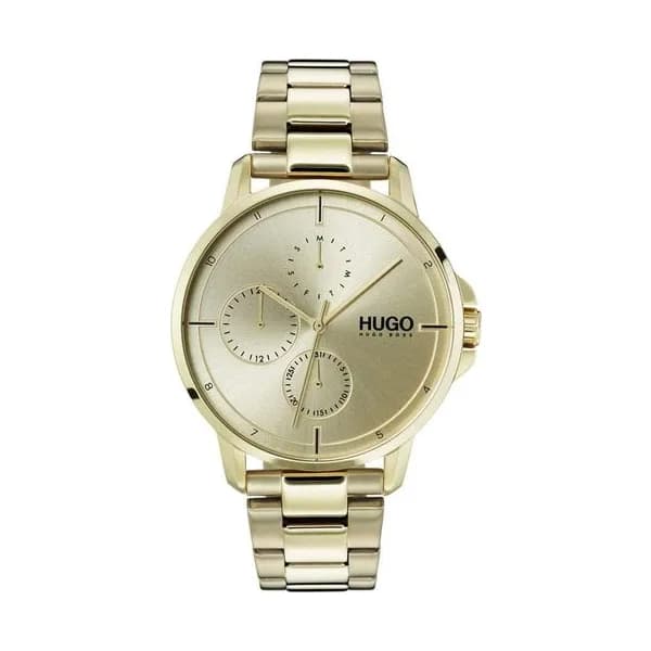 Hugo Montre Hugo en Acier Doré Jaune