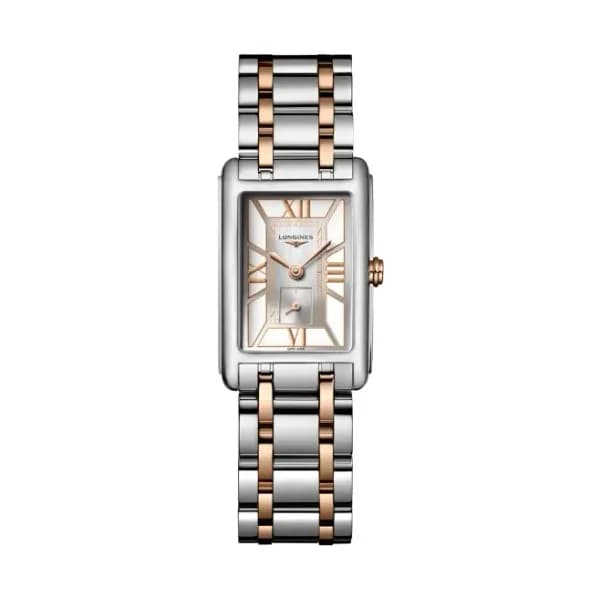 Longines Montre Longines DolceVita Quartz Or Rose 18ct Cadran Argenté