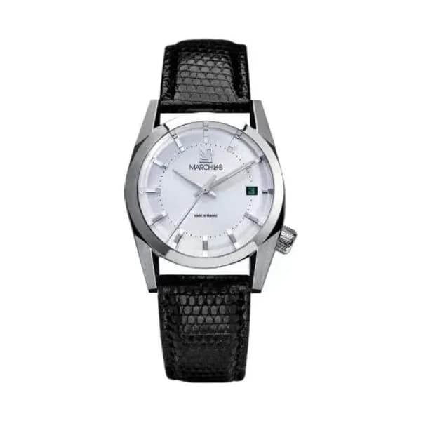 March LA.B Montre March LA.B AM69 Electrique White Lézard Noir