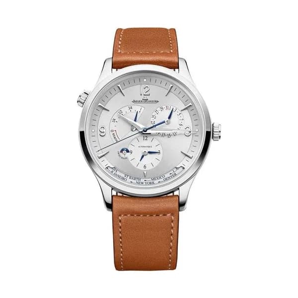 Jaeger-LeCoultre Montre Jaeger-LeCoultre Master Control Geographic automatique acier bracelet cuir 40 mm