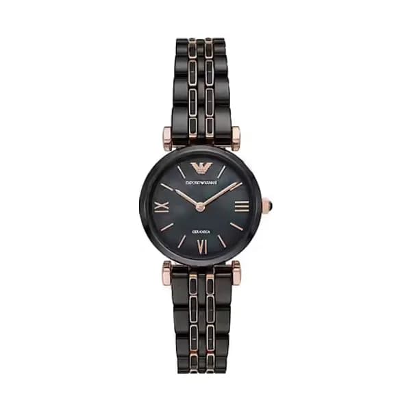 Emporio Armani Montre Analogique Femme Emporio Armani Céramique Bicolore AR70005