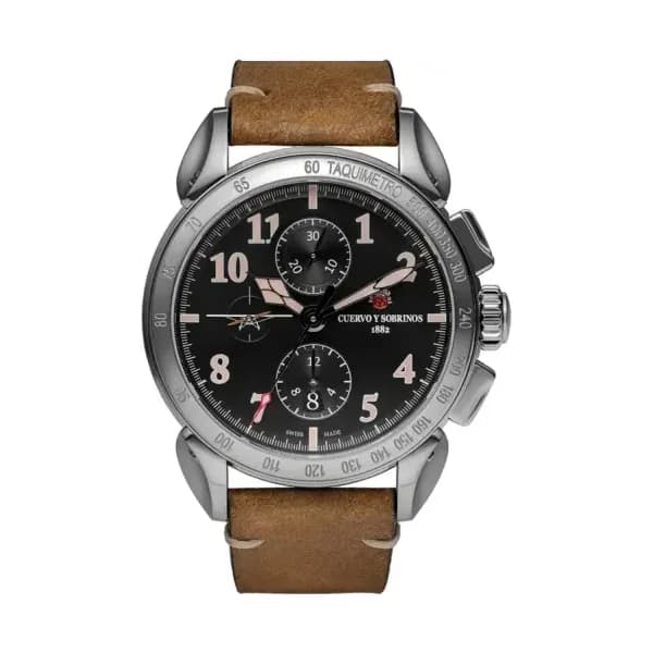 Cuervo y Sobrinos Montre Chronographe Emilio Carranza 3201.1EC