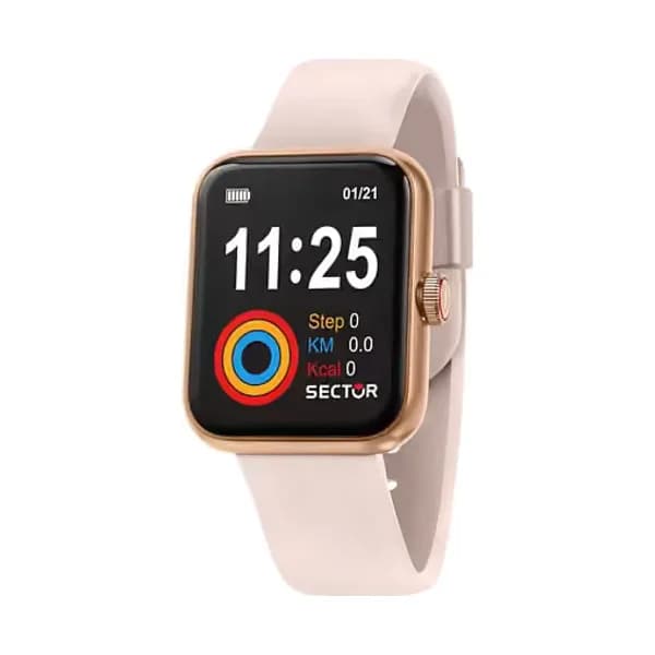 Sector Montre Connectée Mixte SECTOR en Silicone Rose